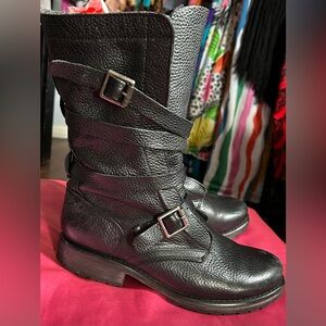 Steve Madden Black Combat Boots